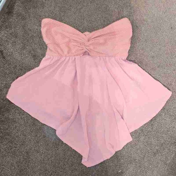 Dresses & Skirts - Elegant Pink Strapless Dress